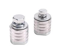 Ujjdwiurgh Lot de 2 adaptateurs de meuleuse d'angle M14 M10 pour machine à rainurer - Kit de conversion à bride en métal - Écrous de verrouillage en métal - Type 100 150