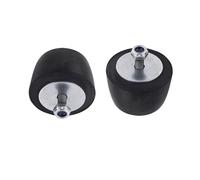 Ujjdwiurgh Lot de 2 amortisseurs en caoutchouc noir pour pare-chocs YJ JK 1987-2018