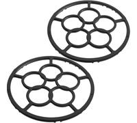 Ujjdwiurgh Lot de 2 anneaux de support antidérapants en fonte pour wok - 18,5 cm - Réduisent la taille de la plaque de cuisson à gaz