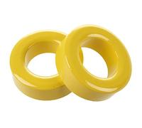 Ujjdwiurgh Lot de 2 anneaux toroïdes en ferrite jaune et blanc 33 mm x 19 mm x 11 mm