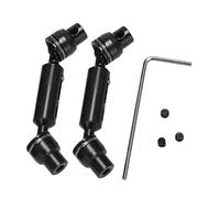 Ujjdwiurgh Lot de 2 arbres d'entraînement avant et arrière en métal pour D12 C14 C24 B16 B36 B24 MN D90 MN99S RC Pièces de rechange de voiture