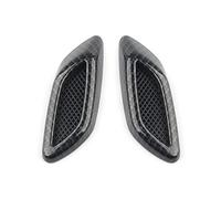 Ujjdwiurgh Lot de 2 autocollants décoratifs universels en fibre de carbone pour capot de voiture