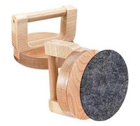 Ujjdwiurgh Lot de 2 baren en bambou et bois avec tapis en feutre pour fournitures de gravure