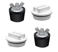 Ujjdwiurgh Lot de 2 bouchons d'extension en caoutchouc pour piscine de 5,1 cm avec 2 bouchons filetés de 3,8 cm