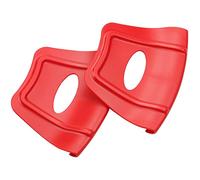 Ujjdwiurgh Lot de 2 boucliers de jante pour moto, VTT, quad - Rouge
