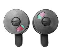 Ujjdwiurgh Lot de 2 boutons de verrouillage rotatifs pour porte de toilettes publiques Rouge/vert