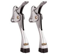 Ujjdwiurgh Lot de 2 butées de porte réglables en hauteur et embout en caoutchouc 10,2 cm