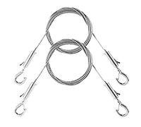 Ujjdwiurgh Lot de 2 câbles réglables pour accrocher des photos - Matériel robuste, câbles en acier inoxydable de 1 m x 1,5 mm