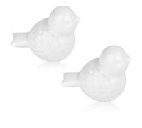 Ujjdwiurgh Lot de 2 cache-boulons de toilettes en céramique - Motif oiseau mignon - Installation facile