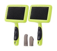 Ujjdwiurgh Lot de 2 cartes de laine pour laine, fibres, chats, chiens, poils en bois pour feutrage de laine