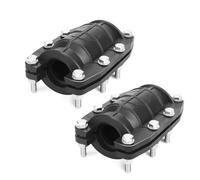 Ujjdwiurgh Lot de 2 colliers de réparation d'urgence pour tuyaux en plastique et métal 24 mm à 26 mm