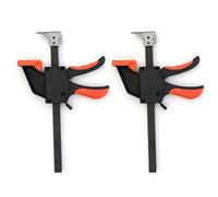 Ujjdwiurgh Lot de 2 colliers de serrage rapides pour rails de scie à rail, bouton poussoir à dégagement rapide, coupe de qualité pour scie de table