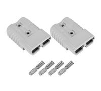 Ujjdwiurgh Lot de 2 connecteurs rapides pour batterie 175 A 600 V - Gris - Pour câble maximum de 1 AWG