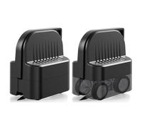 Ujjdwiurgh Lot de 2 coupe-papier cadeau avec roulettes, ligne droite, pour anniversaire, s'adapte à divers rouleaux et papiers