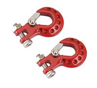 Ujjdwiurgh Lot de 2 crochets de treuil en métal pour remorque 1/10 RC Crawler Car SCX10 TRX4 D90 Pièces de mise à niveau, 1