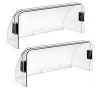 Ujjdwiurgh Lot de 2 déflecteurs d'air magnétiques réglables faciles à régler entre 20 et 35,6 cm - Convient pour les grilles de sol, les aérations, les parois latérales - Facile à installer