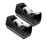 Ujjdwiurgh Lot de 2 dévidoirs de ruban adhésif lesté pour bureau, maison, école, installation facile