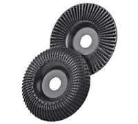 Ujjdwiurgh Lot de 2 disques de meulage en bois pour meuleuse d'angle 125 mm