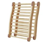 Ujjdwiurgh Lot de 2 Dossiers de Sauna Accessoires de Sauna, Dossier de Sauna, Dossiers de Sauna en Bois Antidérapants et Ergonomiques en Forme de S