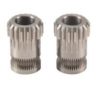 Ujjdwiurgh Lot de 2 engrenages d'extrudeuse MK8 en acier inoxydable à double extrusion pour imprimante 3D Bowden Gear pour CR10 3