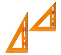 Ujjdwiurgh Lot de 2 équerres de positionnement 2 en 1 - Règle triangulaire innovante - Outil carré réglable