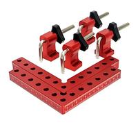 Ujjdwiurgh Lot de 2 équerres de positionnement à 90 degrés à angle droit 14 x 14 cm Outil de serrage d'angle de menuisier de type L