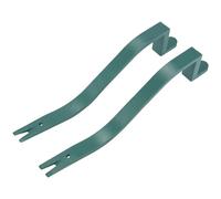 Ujjdwiurgh Lot de 2 extracteurs de clous professionnels en acier robuste en forme de serpent pour enlever les bardeaux de toiture