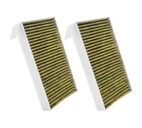 Ujjdwiurgh Lot de 2 filtres de climatisation de rechange pour Y avec filtre à air de voiture à charbon actif