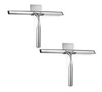 Ujjdwiurgh Lot de 2 grattoirs de douche multi-usages avec crochet pour nettoyer les portes de douche