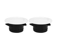 Ujjdwiurgh Lot de 2 grilles d'aération rondes réglables en ABS blanc 10,2 cm
