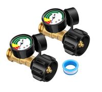 Ujjdwiurgh Lot de 2 Indicateurs de Niveau de Réservoir de Propane, Jauge de Propane, Manomètre de Pression de Gaz Propane, Chauffage au Propane, Foyer, Barbecue