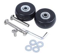 Ujjdwiurgh Lot de 2 jeux de roues de rechange pour valises - Outil de réparation de luxe OD 40 mm