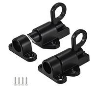Ujjdwiurgh Lot de 2 loquets coulissants à ressort utilisés pour la fermeture automatique de porte coulissante