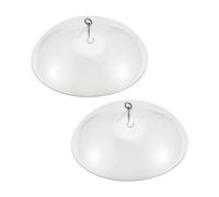 Ujjdwiurgh Lot de 2 mangeoires à oiseaux avec dôme de protection pour suspendre les mangeoires à oiseaux pour le jardin