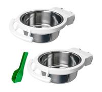 Ujjdwiurgh Lot de 2 mangeoires à oiseaux pour cage - Pour perruches, cacatoès, inséparables, pigeons - Pour perroquet moyen et conures