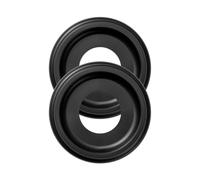 Ujjdwiurgh Lot de 2 Médaillons de Plafond Moulés en PU de 10 Pouces de Diamètre Extérieur X 4 Pouces de Diamètre Intérieur (Convient Aux Auvents Jusqu'à 7-1/4 Pouces) Noir