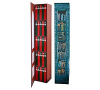 Ujjdwiurgh Lot de 2 Mini Calendriers de L' Décoratifs en Forme de Livre, Calendrier de L' de Noël avec Livre Cadeau, Calendrier de L' de Noël avec Livre