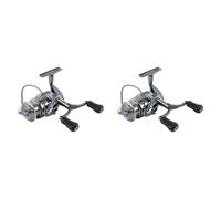 Ujjdwiurgh Lot de 2 moulinets de pêche 1500S 5.2:1 à double poignée