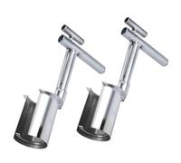 Ujjdwiurgh Lot de 2 outils de plantation de bulbes pour plantes et arbres fruitiers, outils de plantation de graines en acier inoxydable facile à transplanter