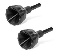 Ujjdwiurgh Lot de 2 outils d'ébavurage à chanfreiner externe, 6,35 mm, outil d'ébavurage rotatif pour enlever les bavures