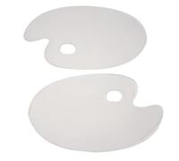 Ujjdwiurgh Lot de 2 palettes de peinture acrylique transparente de 25,4 x 15,2 cm pour loisirs créatifs, peinture