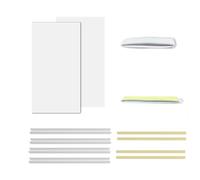 Ujjdwiurgh Lot de 2 panneaux de mousse isolés latéraux pour climatiseur de fenêtre avec bandes de pression (blanc)