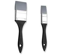 Ujjdwiurgh Lot de 2 pinceaux plats en silicone de 2,5 cm et 5,1 cm, larges et étroits