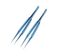 Ujjdwiurgh Lot de 2 pinces à épiler professionnelles en alliage de titane pour réparation d'empreintes digitales, ligne de mouche, téléphone, carte mère, pince électronique antimagnétique