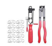 Ujjdwiurgh Lot de 2 pinces à sertir CV avec 20 bandes à sertir, pinces à sertir et bande de tuyau