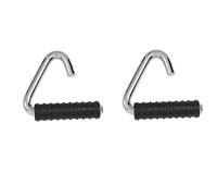 Ujjdwiurgh Lot de 2 poignées de résistance pour poulie à monter soi-même, biceps et triceps Noir