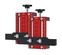 Ujjdwiurgh Lot de 2 positionneurs d'installation de porte d'armoire, gabarit de quincaillerie d'armoire en alliage d'aluminium, gabarit de charnière de porte réglable pour porte d'armoire