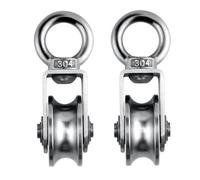 Ujjdwiurgh Lot de 2 poulies pivotantes en acier inoxydable pour système de levage de salle de sport