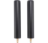 Ujjdwiurgh Lot de 2 rallonges de queue de billard de 15,2 cm pour queues de billard Noir