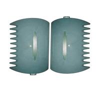 Ujjdwiurgh Lot de 2 râteaux de jardin pour feuilles avec griffes